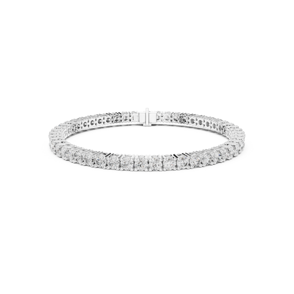 Brilliant Round Lab Grown Diamond Tennis Bracelet