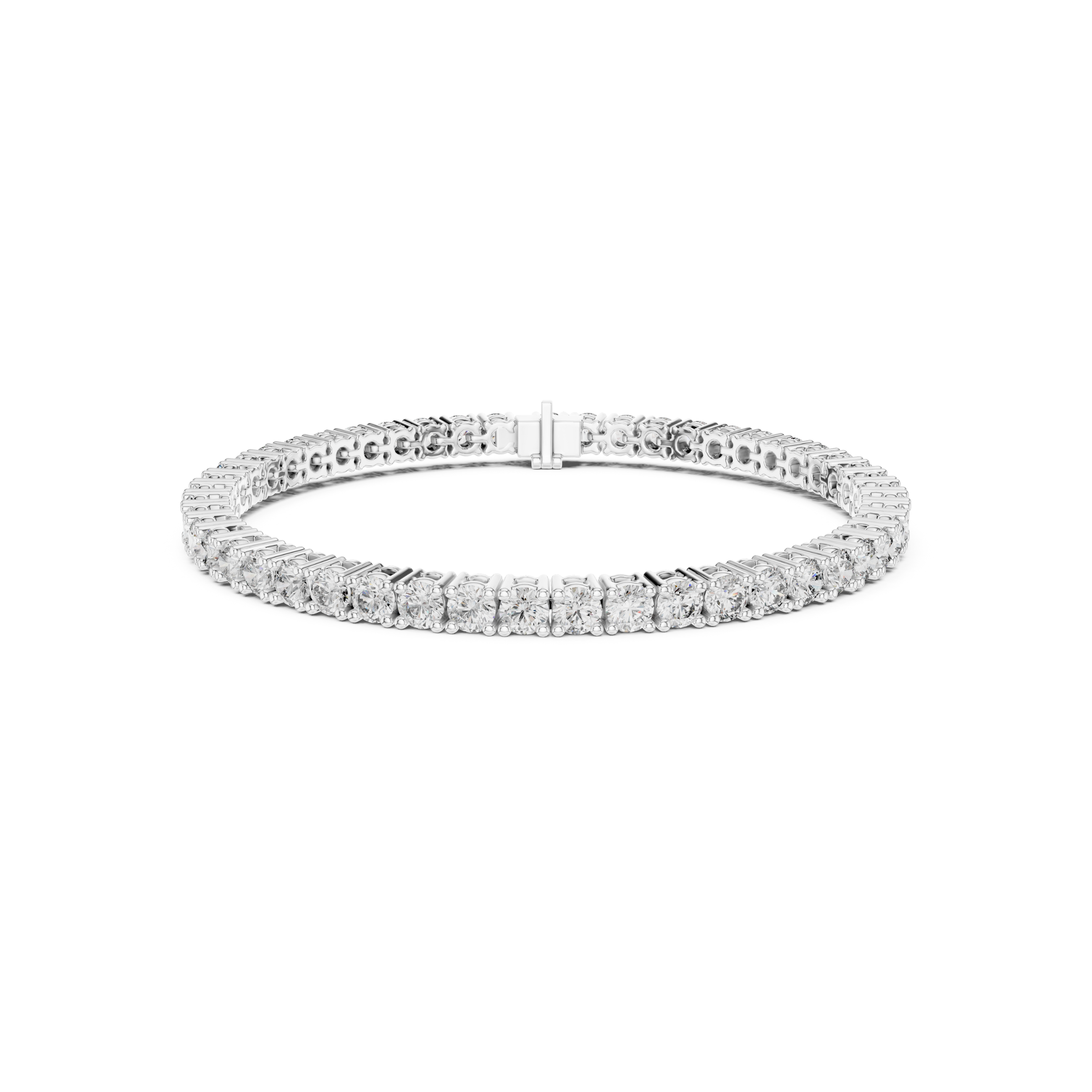 Brilliant Round Lab Grown Diamond Tennis Bracelet