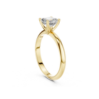 Asscher Cut Solitaire Lab Grown Diamond Ring