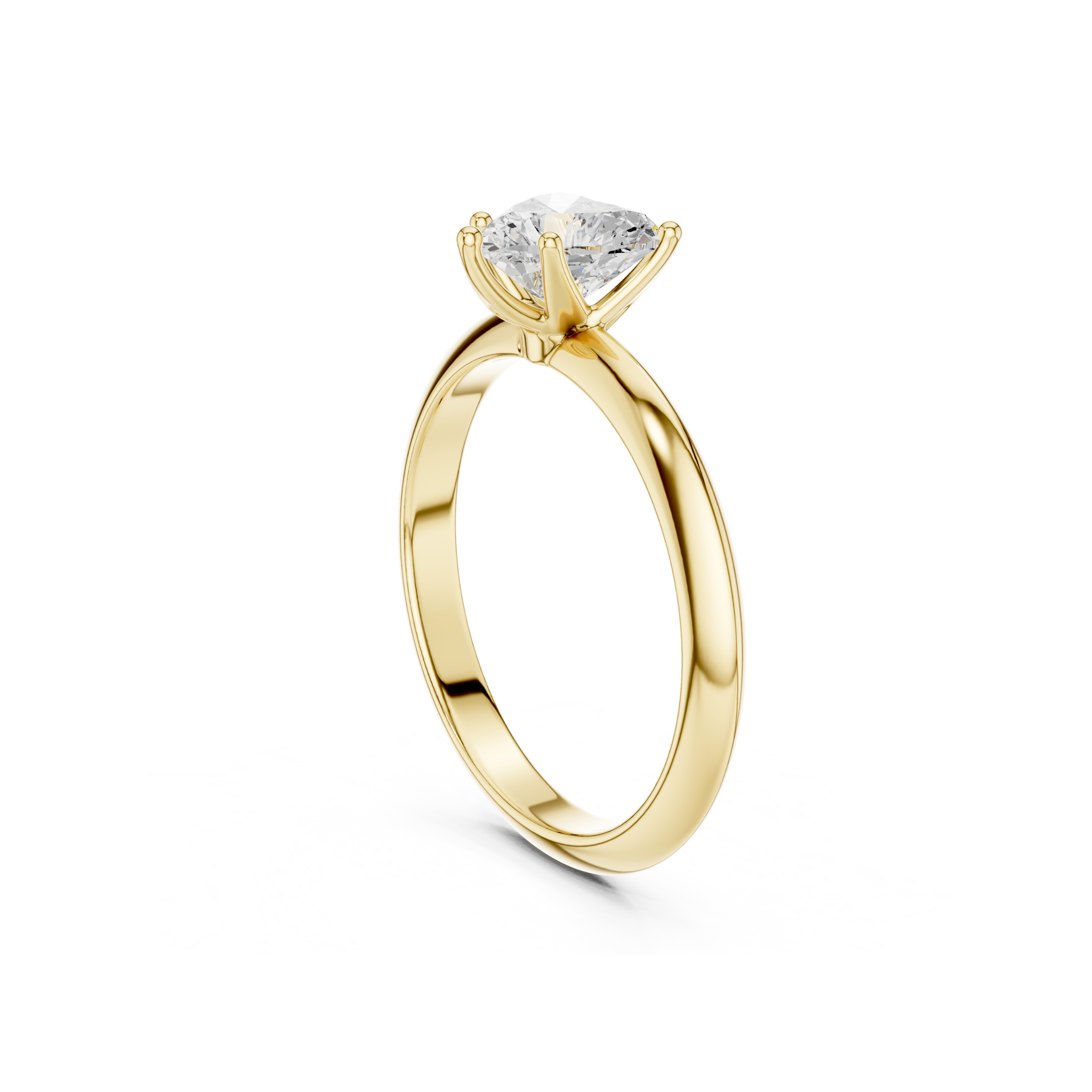 Heart-Cut Solitaire Lab Grown Diamond Ring