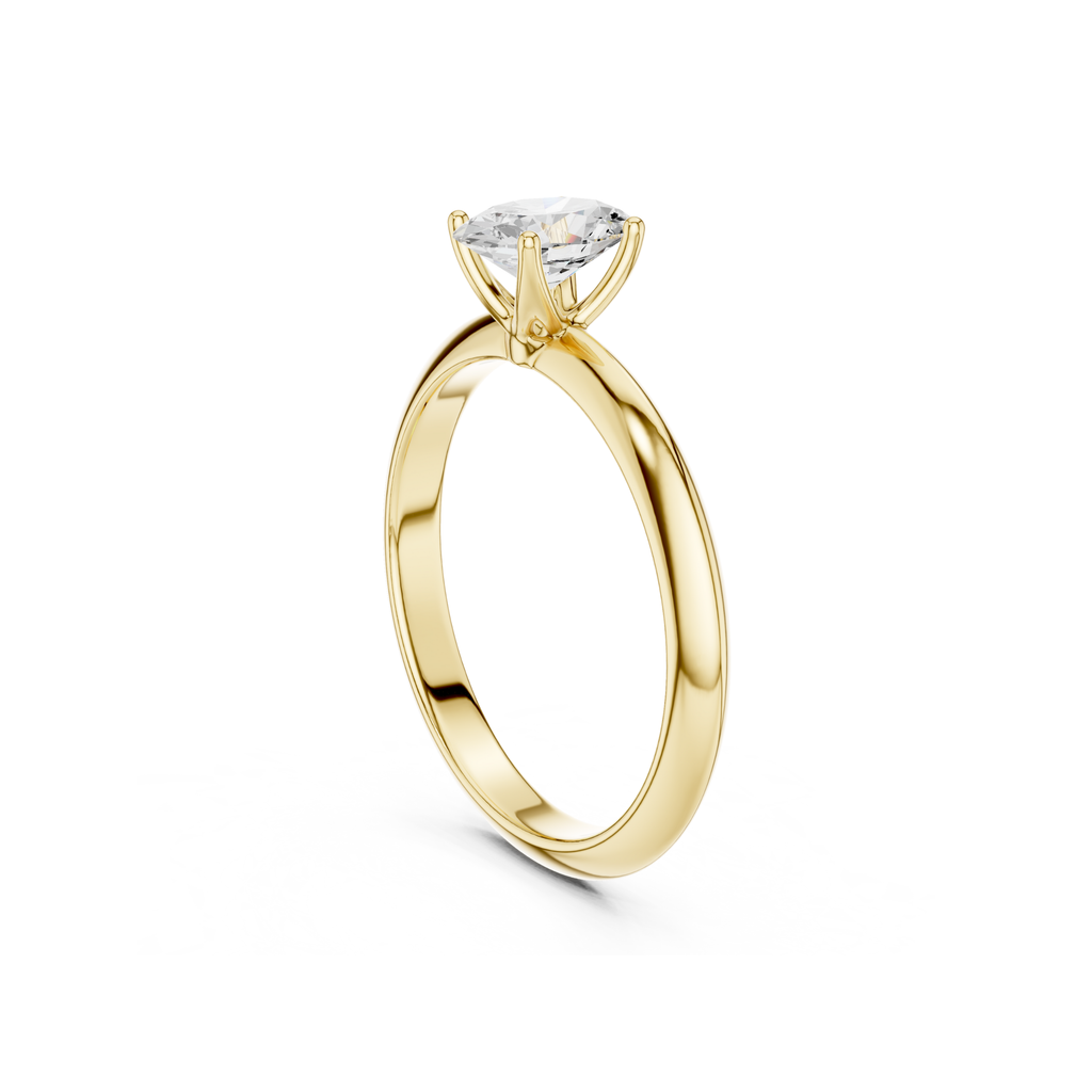 Oval-Cut Solitaire Lab Grown Diamond Ring