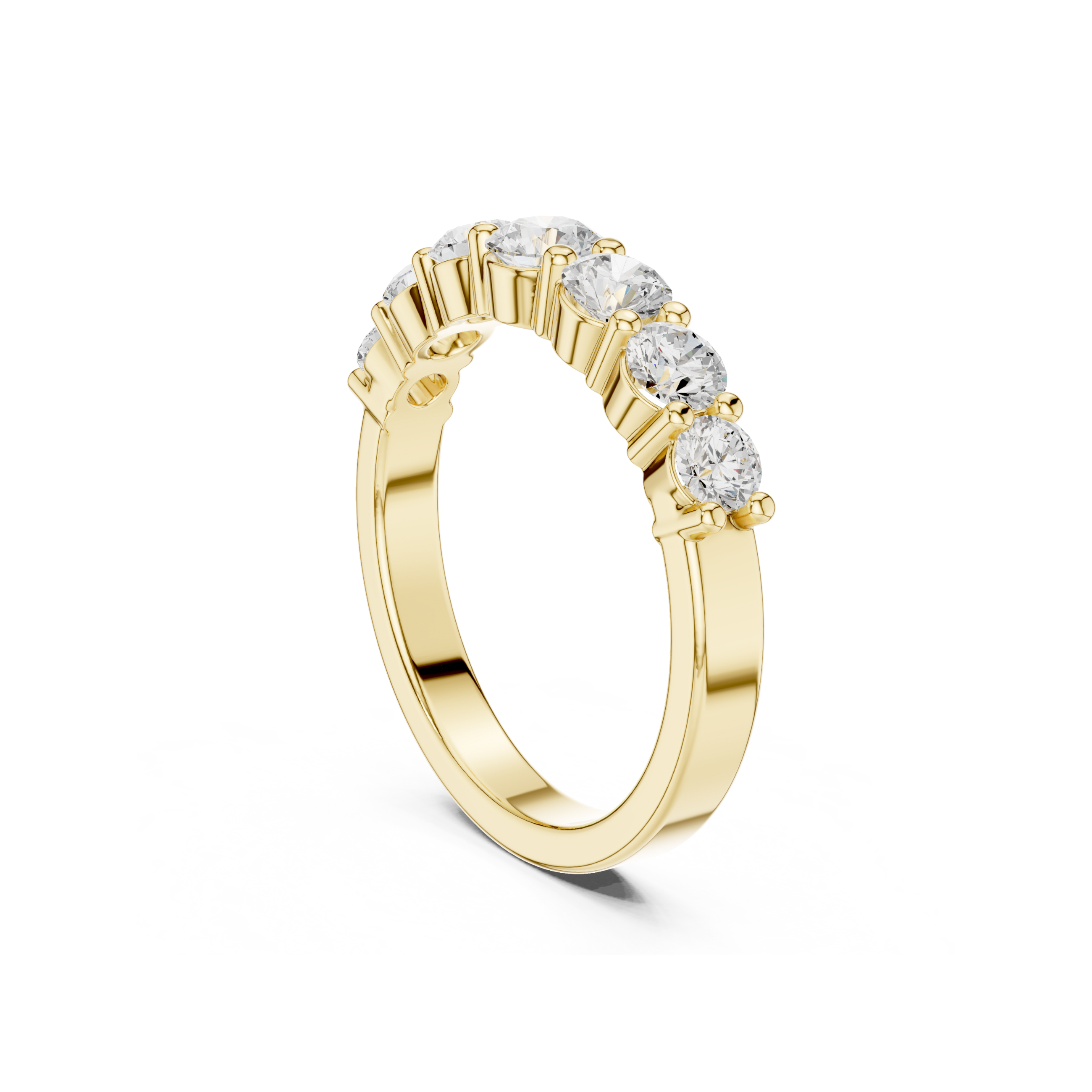 Classic 5-Stone Round Diamond Band