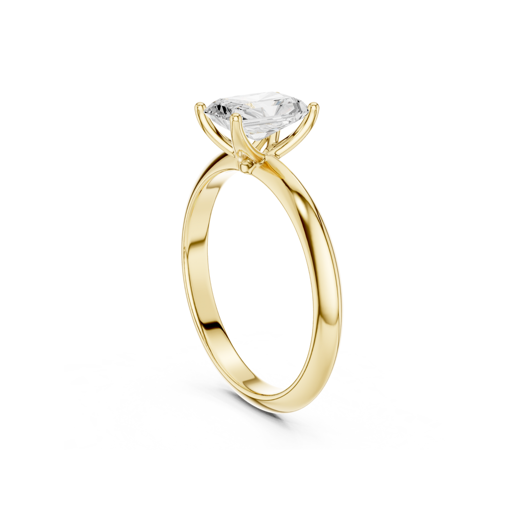 Radiant-Cut Solitaire Lab Grown Diamond Ring