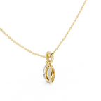 Marquise Cut Solitaire Diamond Pendant