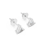 Trillion-Cut Lab Grown Diamond Stud
