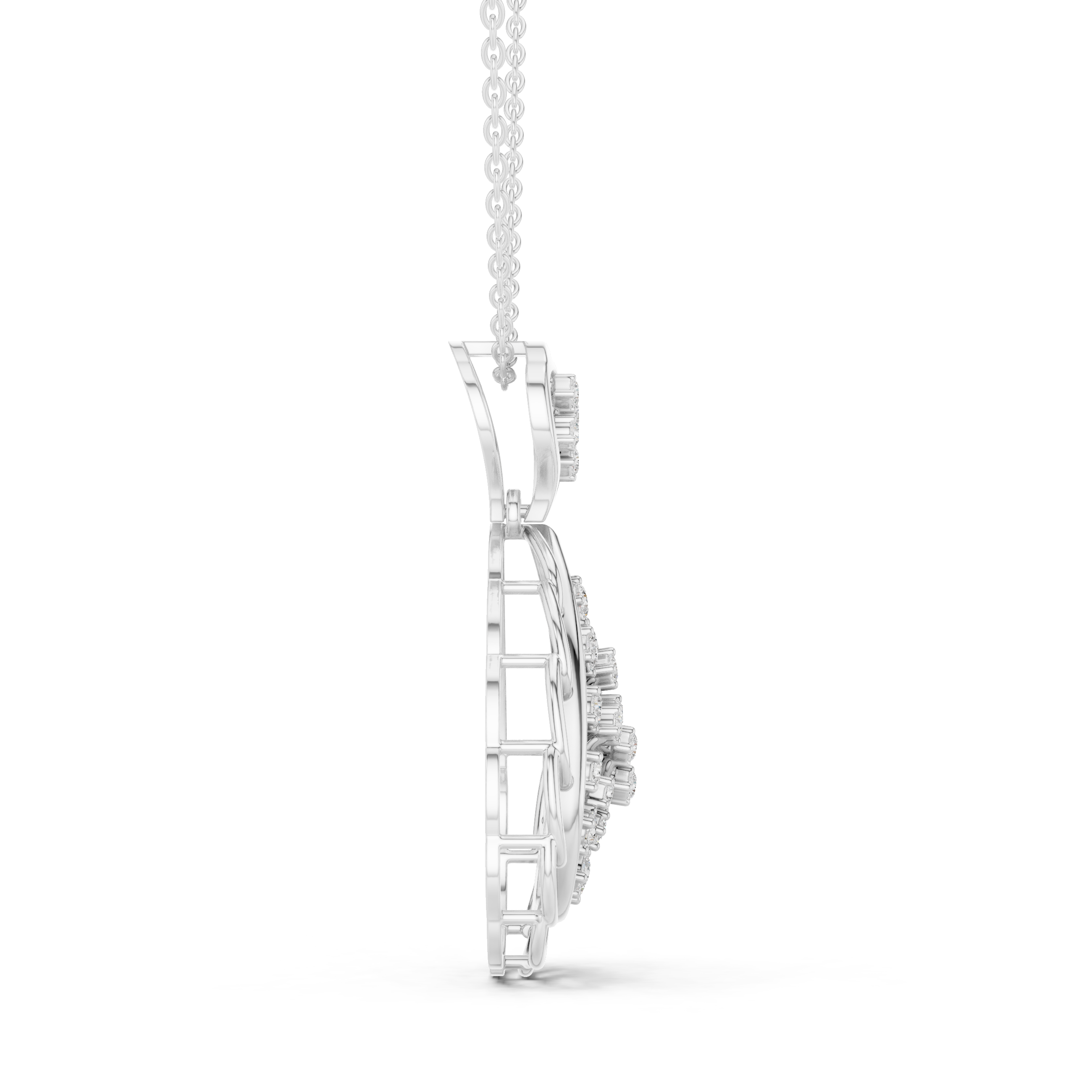 Tarv Cluster Lab Grown Diamond Pendant