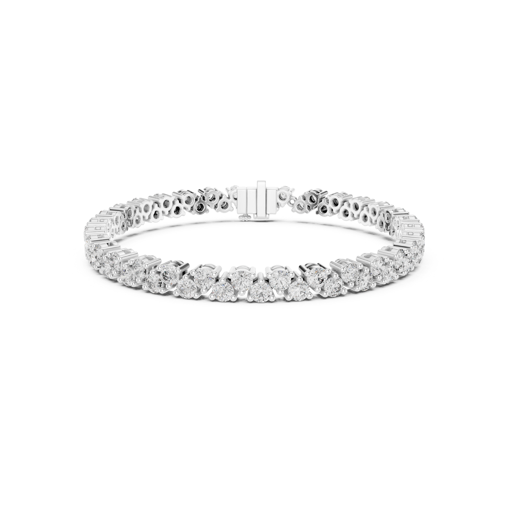 Prong-Set Brilliant Lab Grown DiamondTennis Bracelet