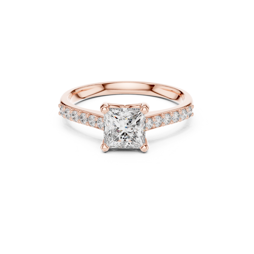 Princess-Cut Lab Grown Diamond Ring