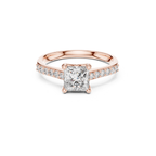 Princess-Cut Lab Grown Diamond Ring