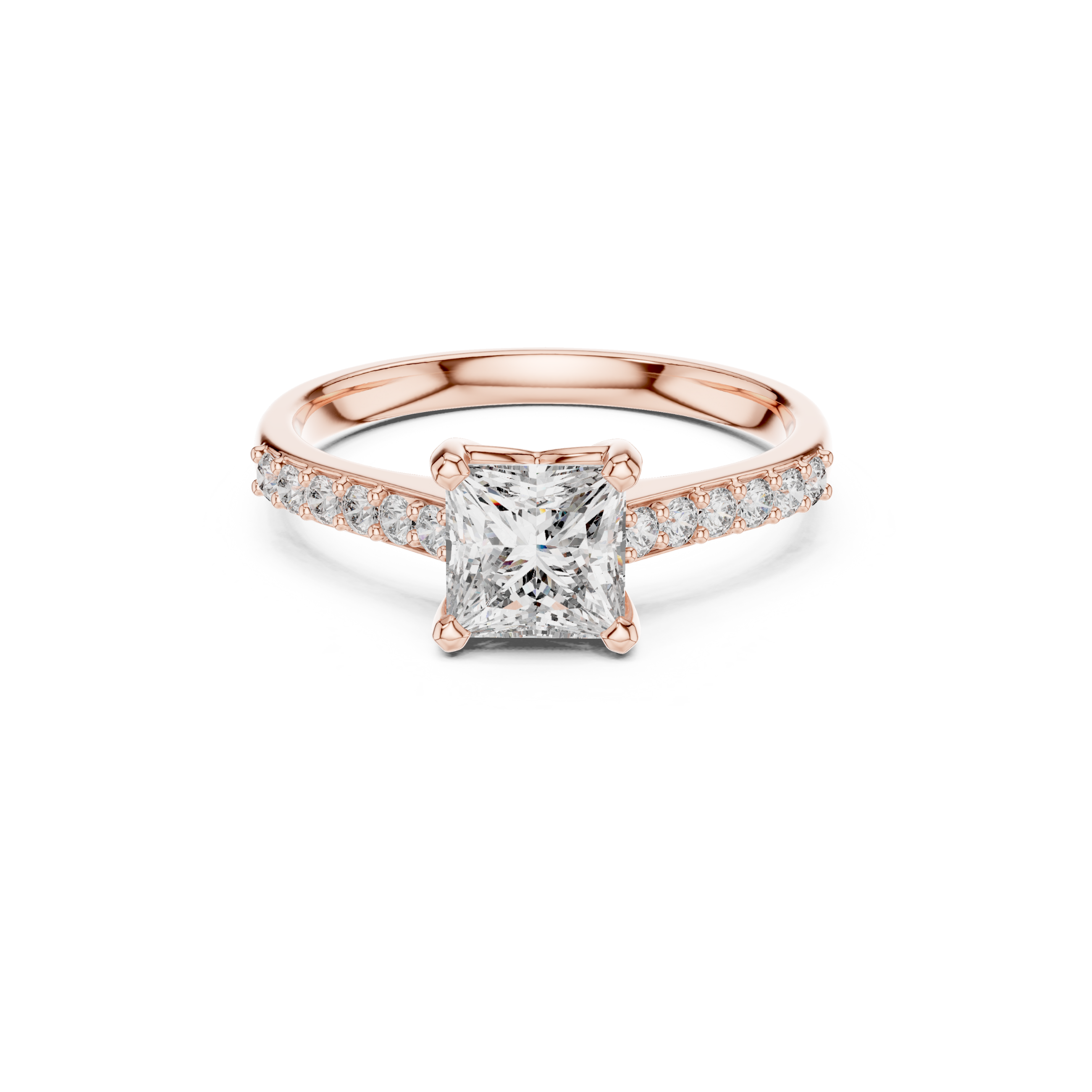Princess-Cut Lab Grown Diamond Ring