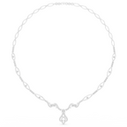 Intricate Vine Design Lab Grown Diamond Necklace