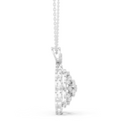 Floral Lab Grown Diamond Pendant