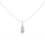 Marquise Cut Solitaire Diamond Pendant
