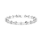 Delicate Round Lab Grown Diamond Tennis Bracelet