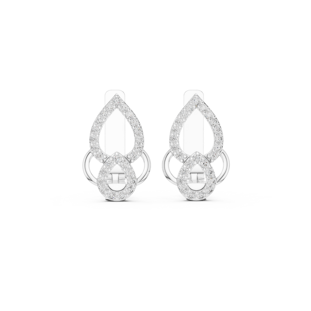 Slick Harmony Diamond Hoop Earring