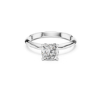 Cushion-Cut Solitaire Lab Grown Diamond Ring