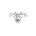 Oval-Cut Solitaire Lab Grown Diamond Ring