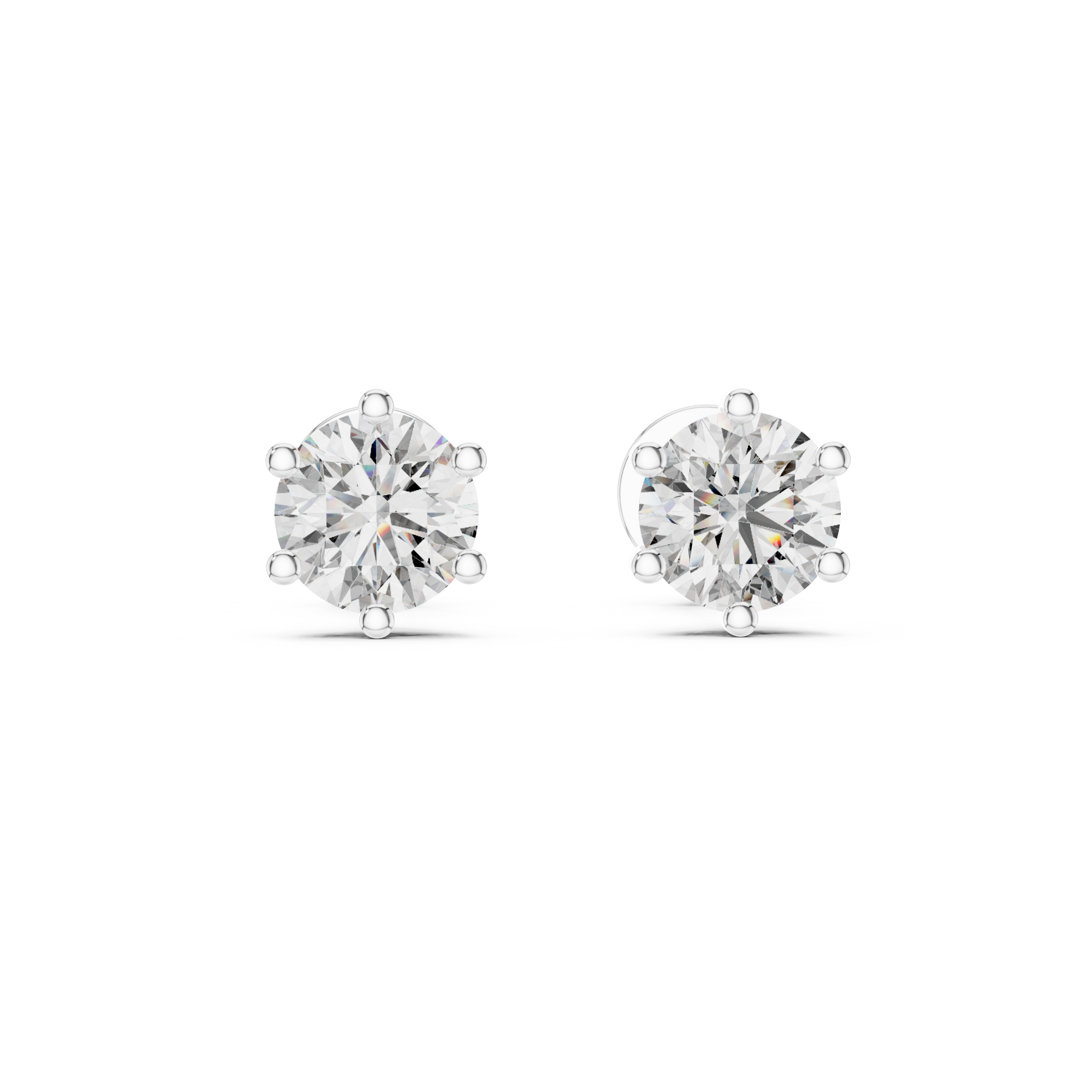 Classic Solitaire Lab Grown Diamond Stud