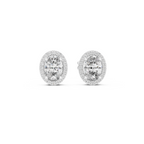 Classic Oval Cut Lab Grown Diamond Earrings