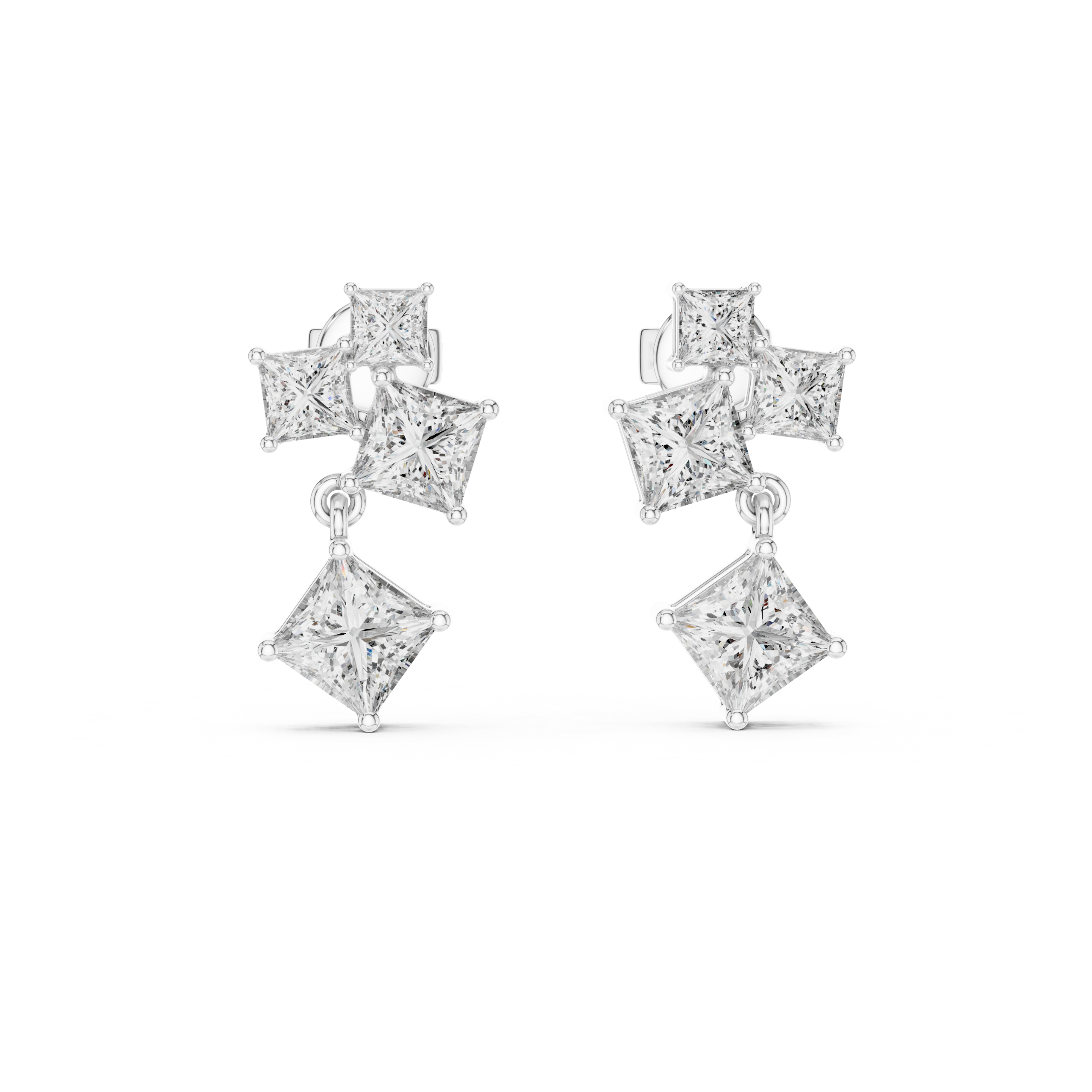 Cascade Lab Grown Diamond Drop Earring