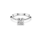 Asscher Cut Solitaire Lab Grown Diamond Ring