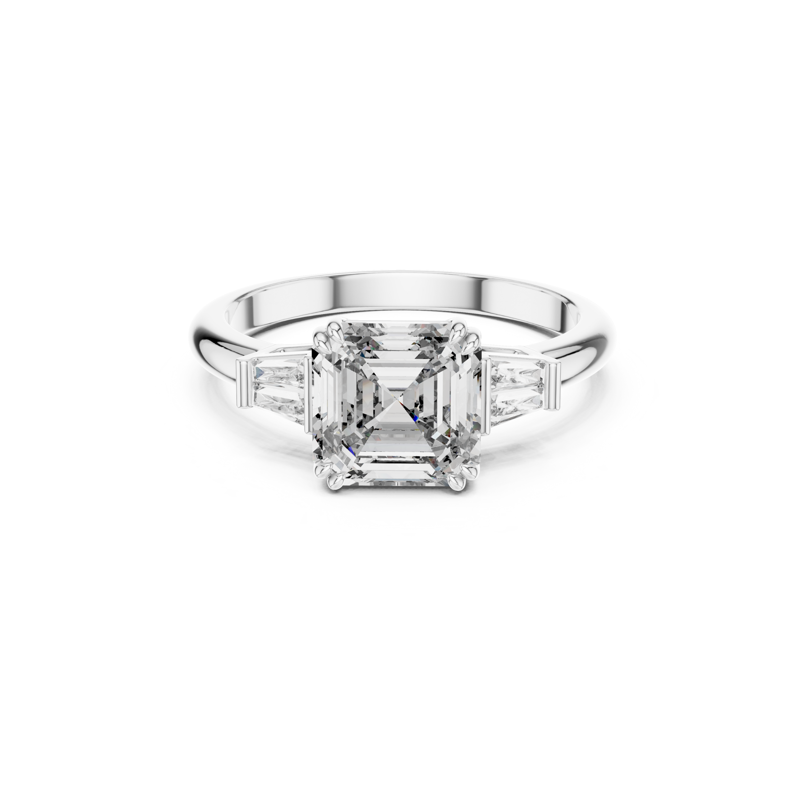 Princess Cut Solitaire Lab grown Diamond Ring