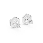 Hexagon Lab Grown Diamond Stud