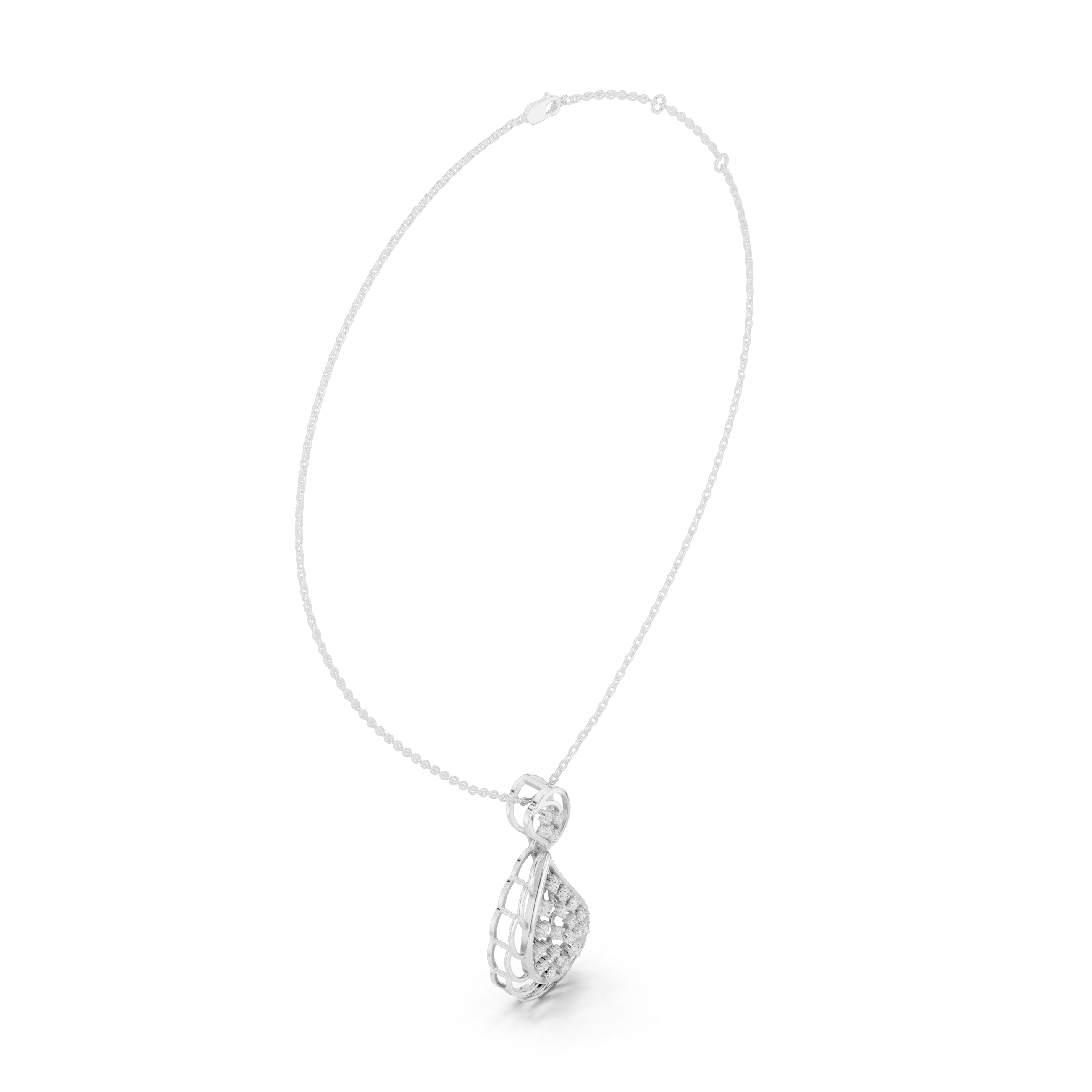 Tarv Cluster Lab Grown Diamond Pendant