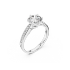 Charming Round Solitaire Diamond Engagement Ring