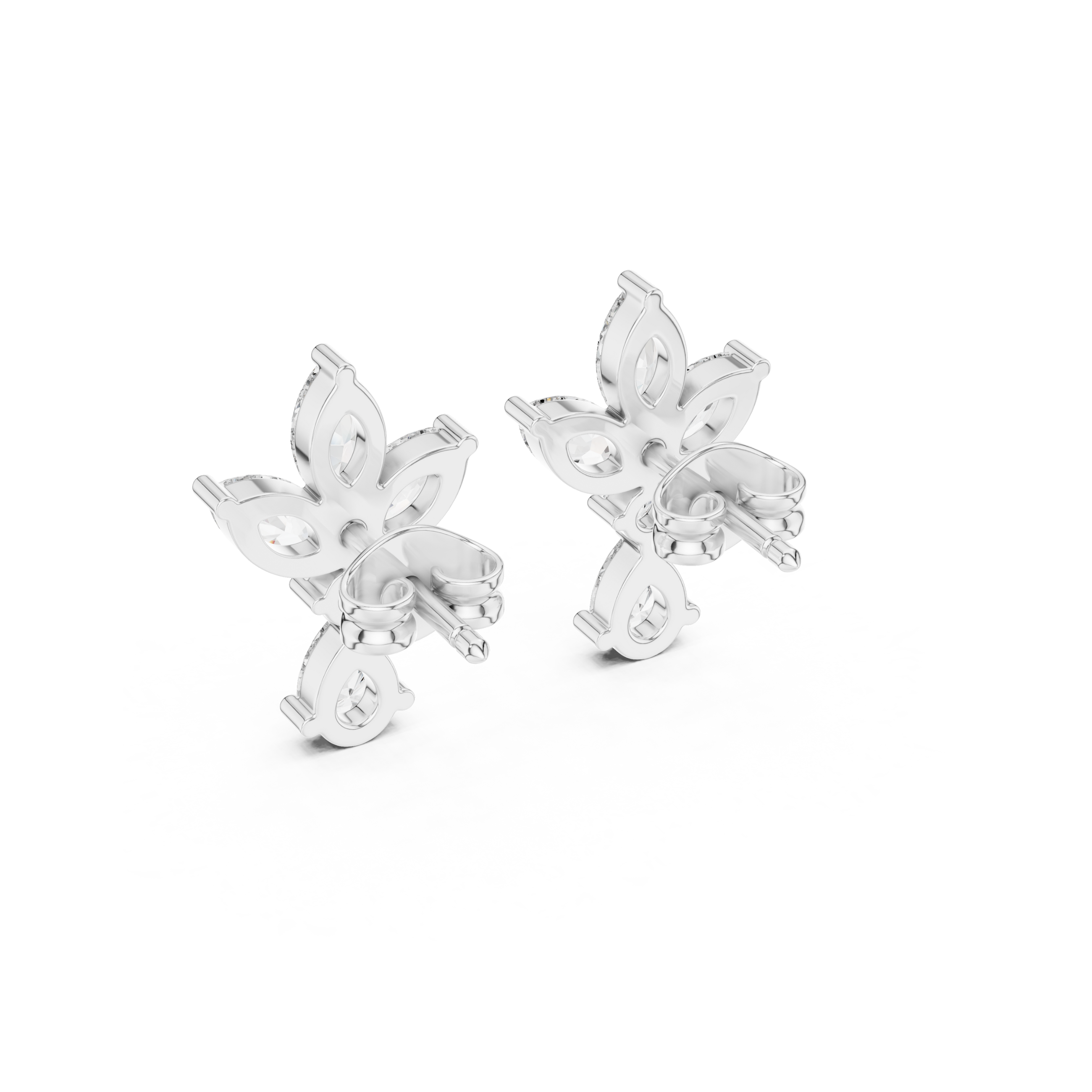 Butterfly Lab Grown Diamond Stud Earrings