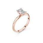 Emerald Cut Solitaire Lab Grown Diamond Ring