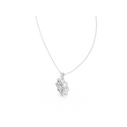 Floral Lab Grown Diamond Pendant