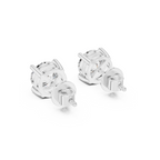 Classic Round Solitaire Diamond Stud