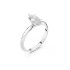 Marquise-Cut Solitaire Lab Grown Diamond Ring