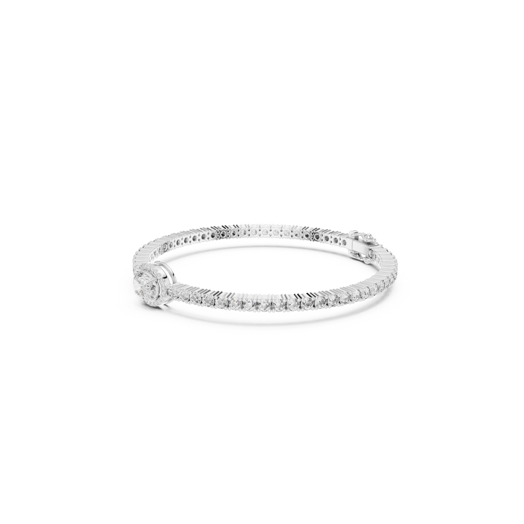 Oval Lab Grown Diamond Tennis Bracelet