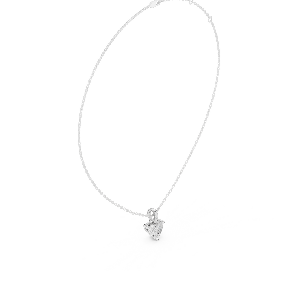 Heart Shape Solitaire Diamond Pendant