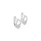 Slick Harmony Diamond Hoop Earring