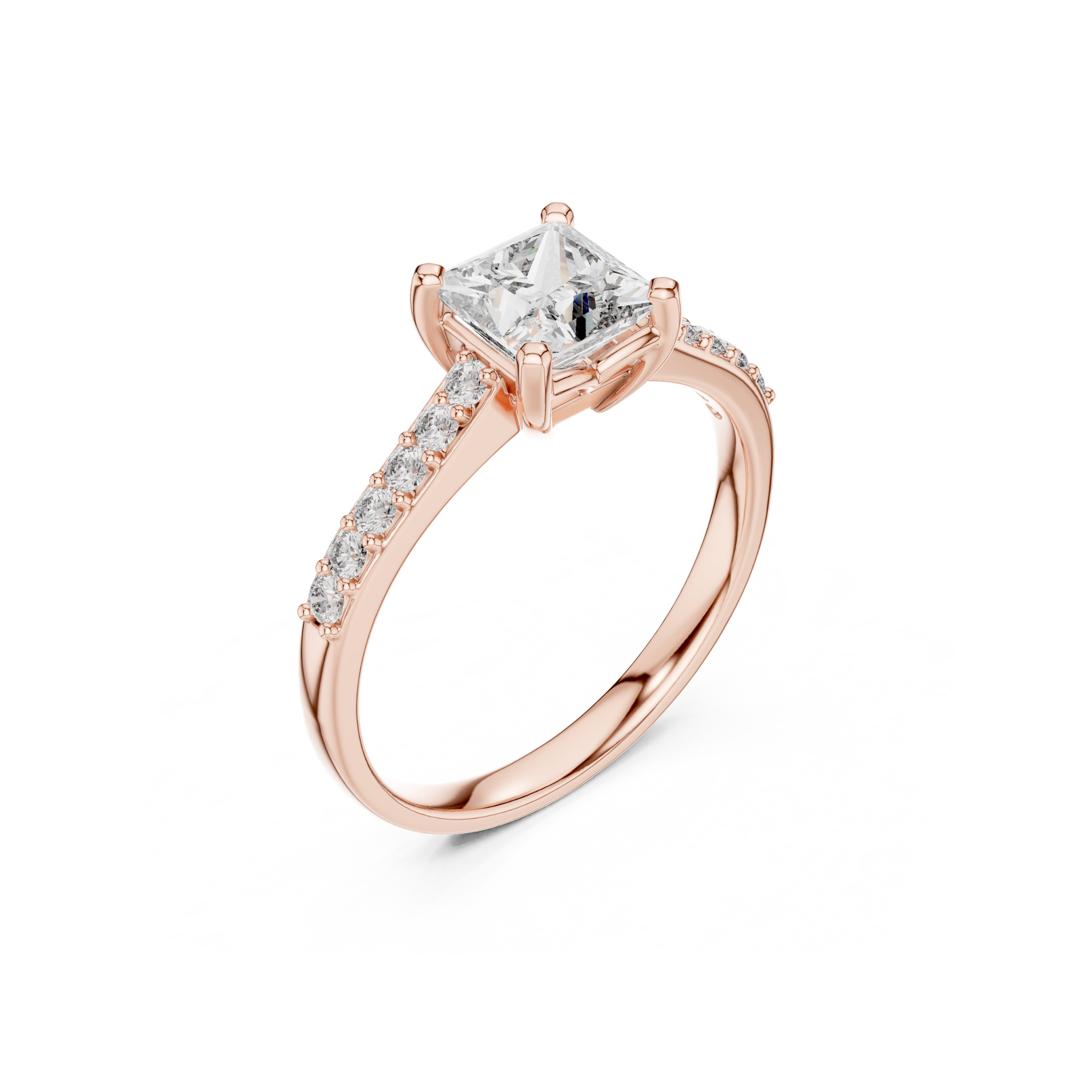 Princess-Cut Lab Grown Diamond Ring