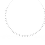 Graduated Dangling Lab Grown Diamond Necklace