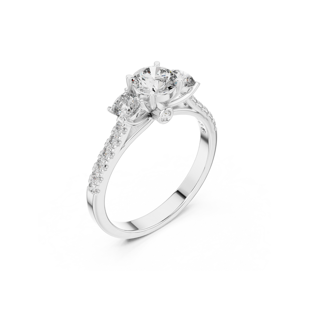 Triad Charming Lab Grown Diamond Ring