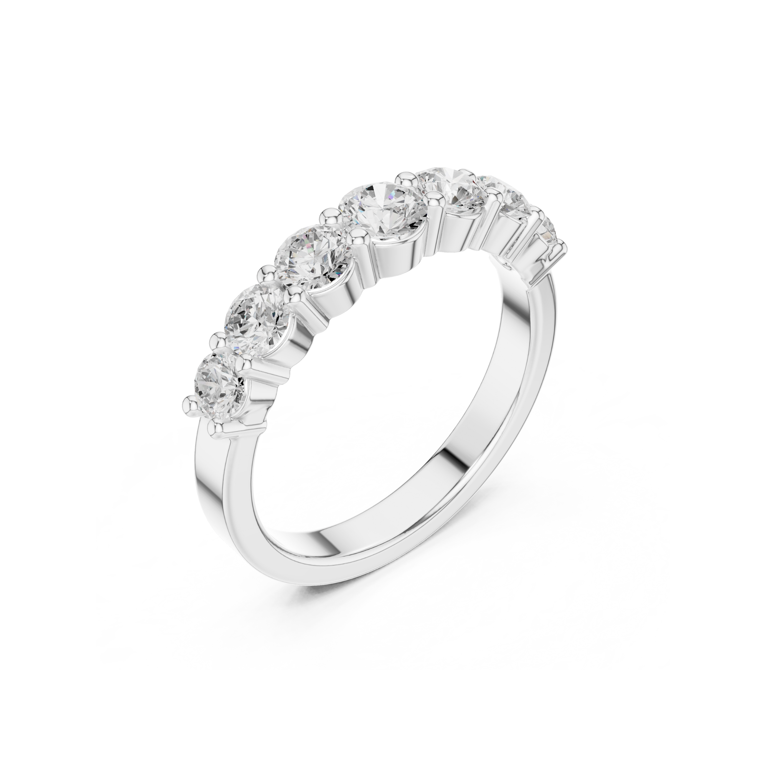Classic 5-Stone Round Diamond Band