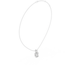 Emerald Cut Solitaire Diamond Pendant