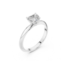 Heart-Cut Solitaire Lab Grown Diamond Ring