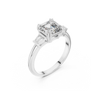Princess Cut Solitaire Lab grown Diamond Ring