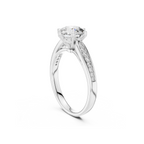Charming Round Solitaire Diamond Engagement Ring