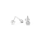 Pear-Shaped Diamond Halo Drop Earring