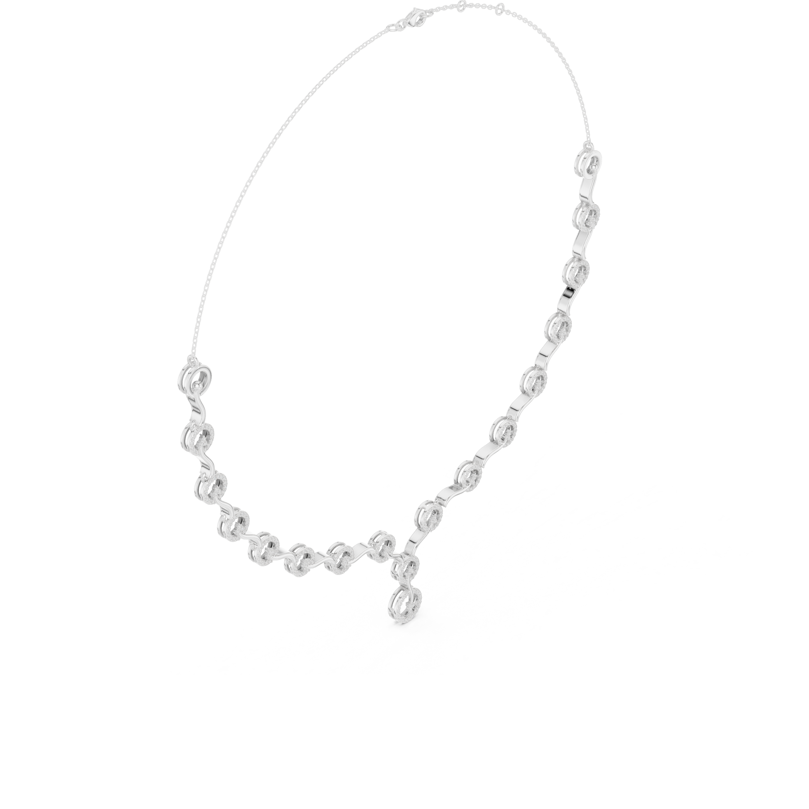 Circular Lab Grown Diamond Necklace