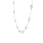Elegant Gold Bezel-Set Lab Grown Diamond Necklace