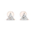 Trillion-Cut Lab Grown Diamond Stud