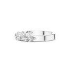 Marquise and Round Lab Grown Diamond Band